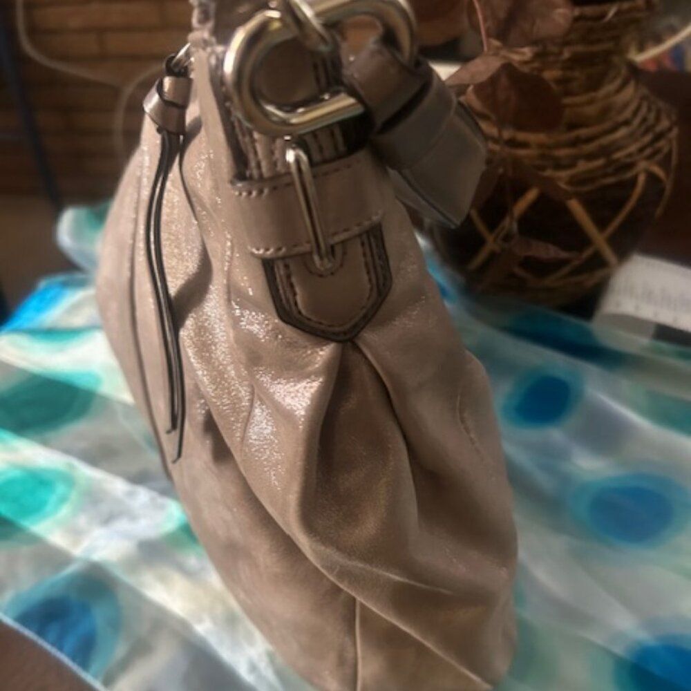Coach 18696 Chelsea Ashley Metallic Gray Shoulder Bag - Picture 3 of 14
